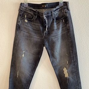 MOTHER denim dark wash low rise jeans